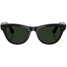 Умные очки Ray-Ban Meta* Skyler Gen 2 Shiny Black, Фотохромные линзы Graphite Green Transitions (RW4014)